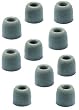 Comply T-100M Ultra Soft Foam Tips for Shure (except E2c & variants), Westone & Future Sonics earphones. Pack of 10 - Medium Size
