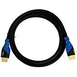BlueRigger High Speed HDMI Cable with Ethernet 6.6 Feet (2m) - Supports 3D and Audio Return [Latest Version] ~ BlueRigger(TM)