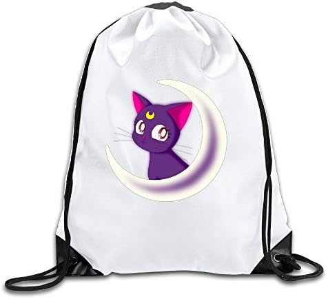 AHOO Cool Cartoon Cart Moon Crystal Sack Bag White