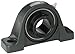 Browning VPS-226 AH Pillow Block Ball Bearing, 2 Bolt, Air Handling Duty, Setscrew Lock, Contact and Flinger Seal, Cast Iron, Inch, 1-5/8" Bore, 2-1/8" Base To Center Height