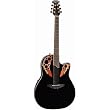 Ovation CC44 Celebrity Deluxe Mid-Depth Cutaway Acoustic-Electric Guitar - Black