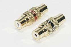 Raptor GRCABF RCA Female to Female Connector - Pair (Gold)