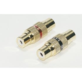 Raptor GRCABF RCA Female to Female Connector - Pair (Gold)