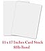 White Card Stock - 11 X 17 in 80 Lb. Cover Smooth (218gsm) - 50 Sheets