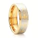 Gold Tone Tungsten Ring Band w/ Cross Comfort Fit 8mm - Women's Engagement Wedding Band Ring Size 12 image 2