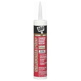 12 Pack Dap 08781 Silicone Plus Premium Silicone Rubber Kitchen & Bath Sealant - Clear 10.1-oz Cartridge
