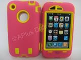 KingCase iPhone 3G & 3GS * Warrior Case * (Pink & Yellow) 8GB, 16GB, 32GB - The ULTIMATE Protector