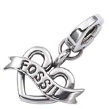 charms FOSSIL Damen Charm Anhänger Edelstahl Herz JF82481040