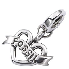 FOSSIL Damen Charm Anh�nger Edelstahl Herz JF82481040