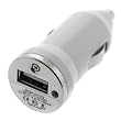 GTMax Mini USB Car Charger Vehicle Power Adapter - White for Apple iPhone 4 4G 16GB / 32GB 4th Generation