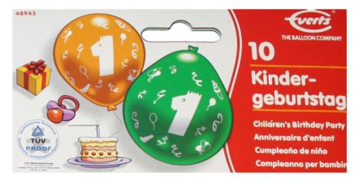 Imagen 3 de Everts 48943  - 2 x 10 globos de cumpleaños