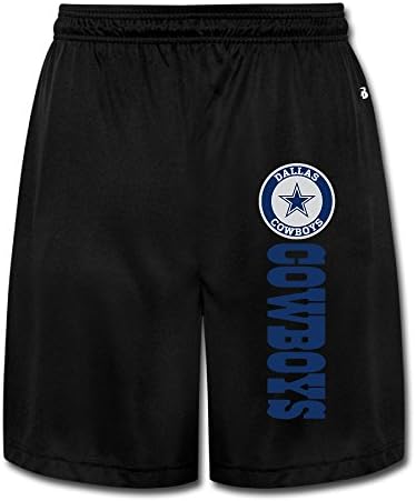 LCYC Men's Jogging Shorts Dallas Cowboys Team Logo Black Size XXL