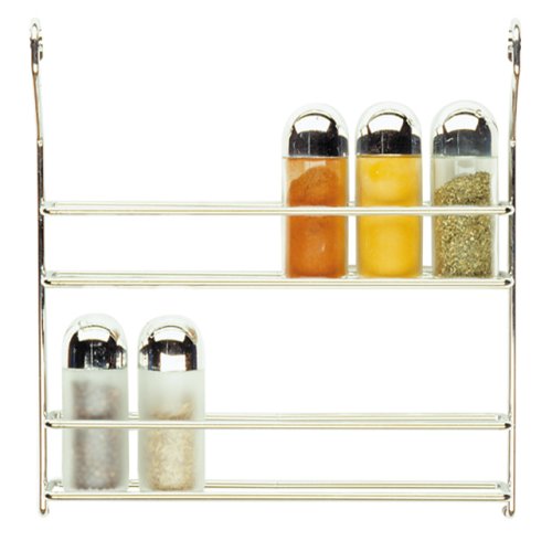 Kimco Rail-way 2-Tier Spice Rack, Chrome