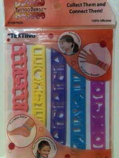 Tattoo Bandz TEXTING Collectable Bracelets/Anklet (5 pc) 41gaQZbBwvL Tattoo Bandz TEXTING Collectable Bracelets/Anklet (5 pc)