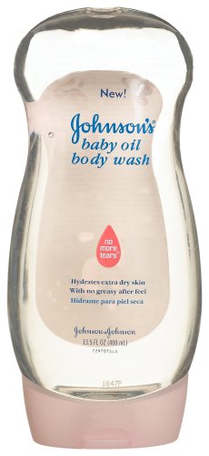 Johnson's Body Wash, Baby Oil, 13.5-Ounce Bottles (Pack of 4)