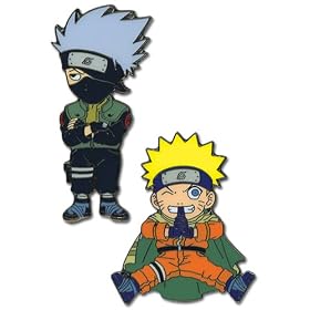 Naruto: Metal Pins - Movie Kakashi & Naruto (Set o