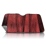 Red Car Sun Shade, Reversible in Silver 27