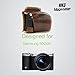 MegaGear Ever Ready Protective Leather Camera Case, Bag for Samsung NX500 with 16-50 mm Compact System Camera (Dark Brown) (Model: MG543)