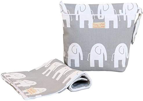 Foxy Vida Wet Bag Set - Grey Elephant