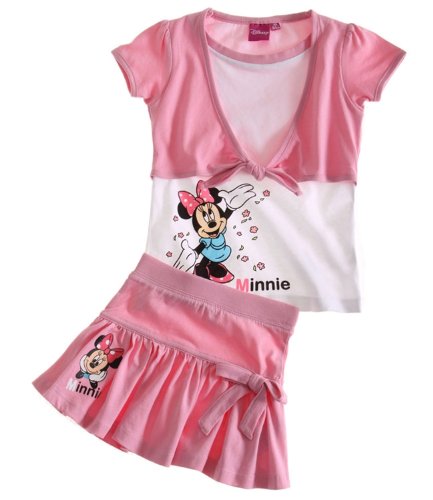 Disney Minnie Tank Top & Shorts, Top und Rock rosa