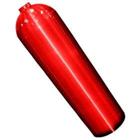 Scuba Tank - Electric Red Luxfer 80 cu ft Standard Aluminum Scuba Cylinder