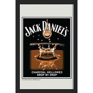 Jack Daniels - Bar Mirror (Charcoal Mellowed) (Size: 9'' x 12'')