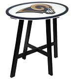 Saint Louis Rams St Wooden Pub Table With Glass Top