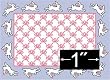 Dollhouse 1:24 Scale Bunny Hop Rug in Dollhouse Miniature