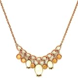 Sahara Passage Embellished Oval Drops Necklace