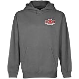 NCAA Arkansas State Red Wolves Gunmetal Logo Applique Midweight Pullover Hoody