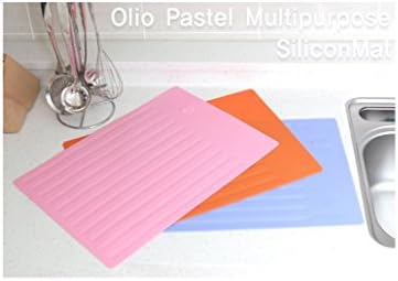 Olio Pastel Multipurpose Silicon Mat Placemat (Orange)