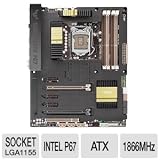 ASUS SABERTOOTH P67 <REV 3.0> LGA 1155 SATA 6Gbps and USB 3.0 Supported Intel P67 DDR3 1800 ATX Motherboard ASUS SABERTOOTH P67 <REV 3.0> LGA 1155 SATA 6Gbps and USB 3.0 Supported Intel P67 DDR3 1800 ATX Motherboard