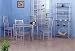 Vanessa Glass Dining Table Set with 4 Dining Chairs - FREE Delivery Service