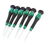 uxcell　スクリュードライバーセット　ねじ回しセット　リペアツール　フラットヘッド　3個クロスドライバー　3個マイナスドライバー