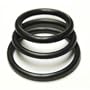 KinkLab Rubber Cock Rings, 3-Pack