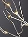 Lightshare Snow Tree 5 Feet 72 LED Light with 10 LED Snow Flake Light, Warm White