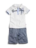 GUESS Plaid Polo and Shorts Set