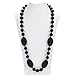 Consider It Maid Silicone Teething Necklace for Mom to Wear - FREE E-BOOK - BPA FREE and FDA Approved - Peas in a Pod (Black)