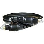 SAVE $10.00 - Eforcity Molded 3 Foot Digital Optical Audio TosLink Cable for CD, D/A Converters, Dolby Digital DTS Surround sound receivers, DVD, MiniDisk players and recorders, Pro Audio cards $0.01