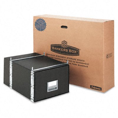 Bankers Box® 00512 StaxonSteel Storage Drawers, Legal Size, 15 x 10-1/2 x 24 Inches, Black, 6 per carton
