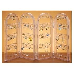 Hinged Earring Screen - Holds over 125 Pairs Of Earrings