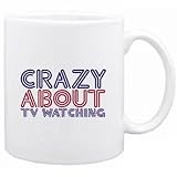 Produkt-Bild: " crazy about Tv Watching " Hobbies Tasse (Wei&szlig;, Keramik, 325 ml)