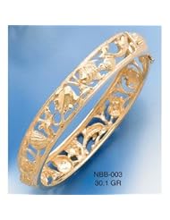 Bangels 14K Gold Small Sealife Bangle & 12mm ]