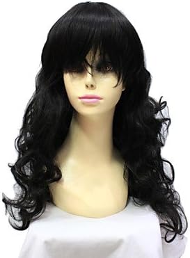 HI GIRL New Sexy Ladies Long Black Curly Wavy Natural Hair Women Wigs / Wig Cap About 26inch/70cm #22