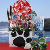 Purr-fectly Spoiled Cat Gift Basket : Basket Theme CHRISTMAS : Bow Style Elegant Hand Tied Bow