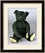 An Exceptionally Fine and Rare Steiff Black Teddy Bear with Black Mohair, 1912 Framed Art Poster Print by Steiff , 25x29
