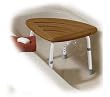 `Teak K.D. Adj. Height Bath Stool