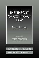 The Theory of Contract Law: New Essays (Cambridge Studies in Philosophy and Law)