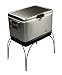 Coleman 54-Quart Stainless Steel Belted Cooler with Stand