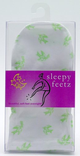 European Soaps Sleepy Feetz Over Night Socks, White W/ Green Birds, 1.6 -Ounce Boxes European Soaps Sleepy Feetz Over Night Socks, White W/ Green Birds, 1.6 -Ounce Boxes